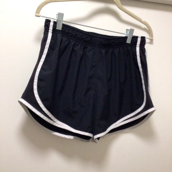 Womens Nike Dri-fit Black and White Shorts - Picture 1 of 7
